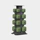 Forest SafeGrip Dumbbells Middle Set with Dark Rack 