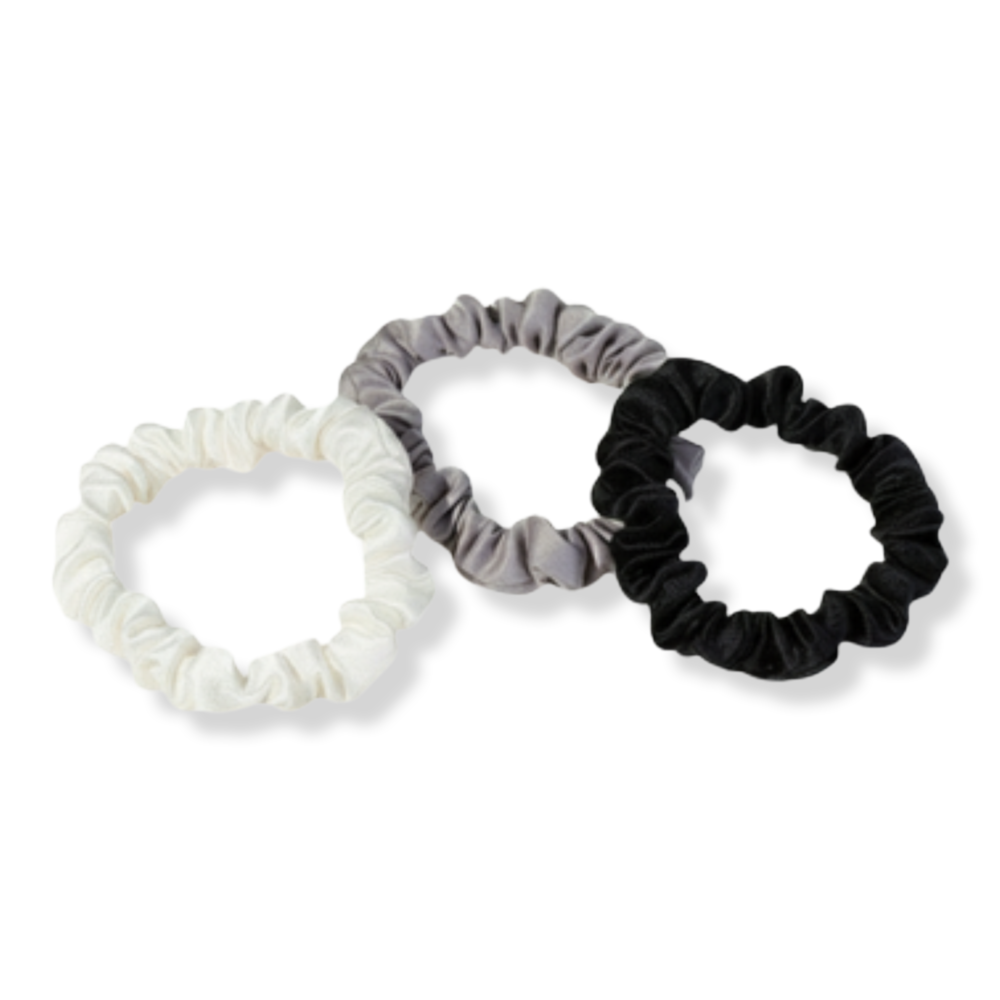 White Lotus Beauty Cruelty Free Mulberry Silk Scrunchies 3-Pack
