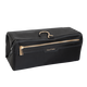 Black The Twill Nylon Double Compartment Hanging Toiletry Case 
