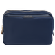 Navy The Twill Nylon Double Compartment Cosmetic Bag 