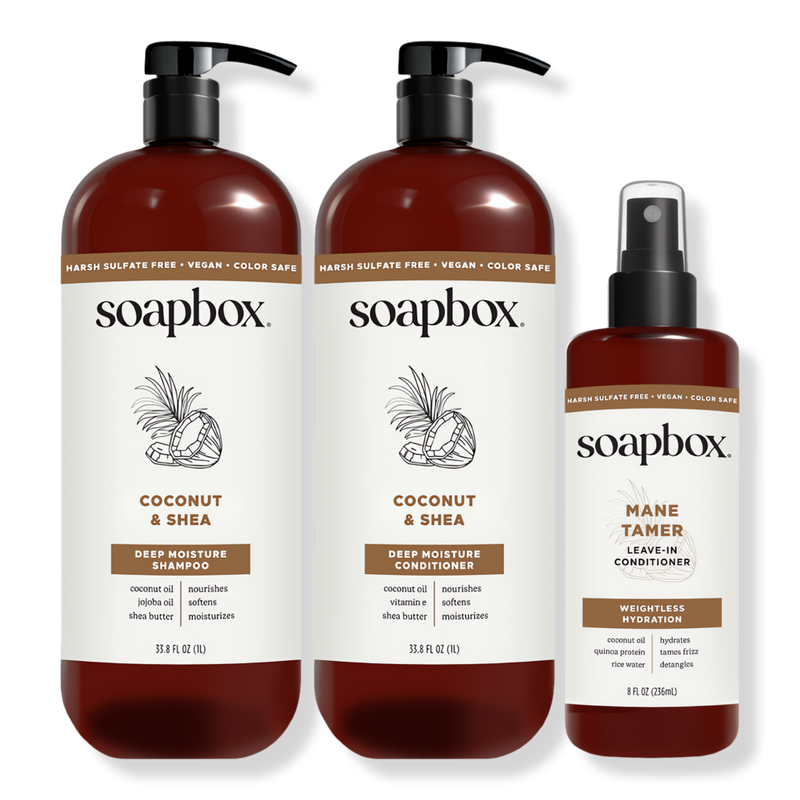 Soapbox - 33.8 oz Argan Oil Anti-Frizz Shampoo & Conditioner Duo