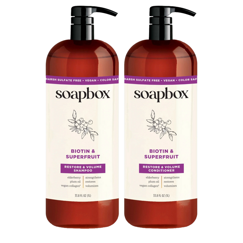 Soapbox - 33.8 Biotin & Superfruit Volumizing Shampoo | Ulta Beauty