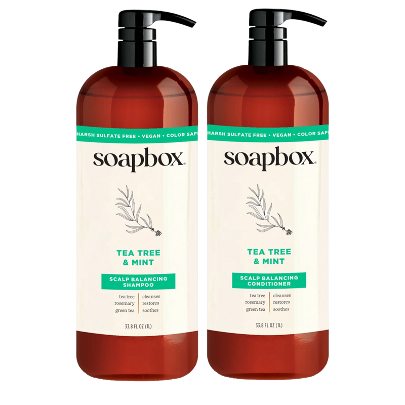 Soapbox - 33.8 oz Tea Tree & Mint Scalp Balancing Shampoo | Ulta