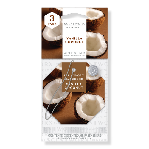 Vanilla Coconut Hanging Auto Air Freshener Set