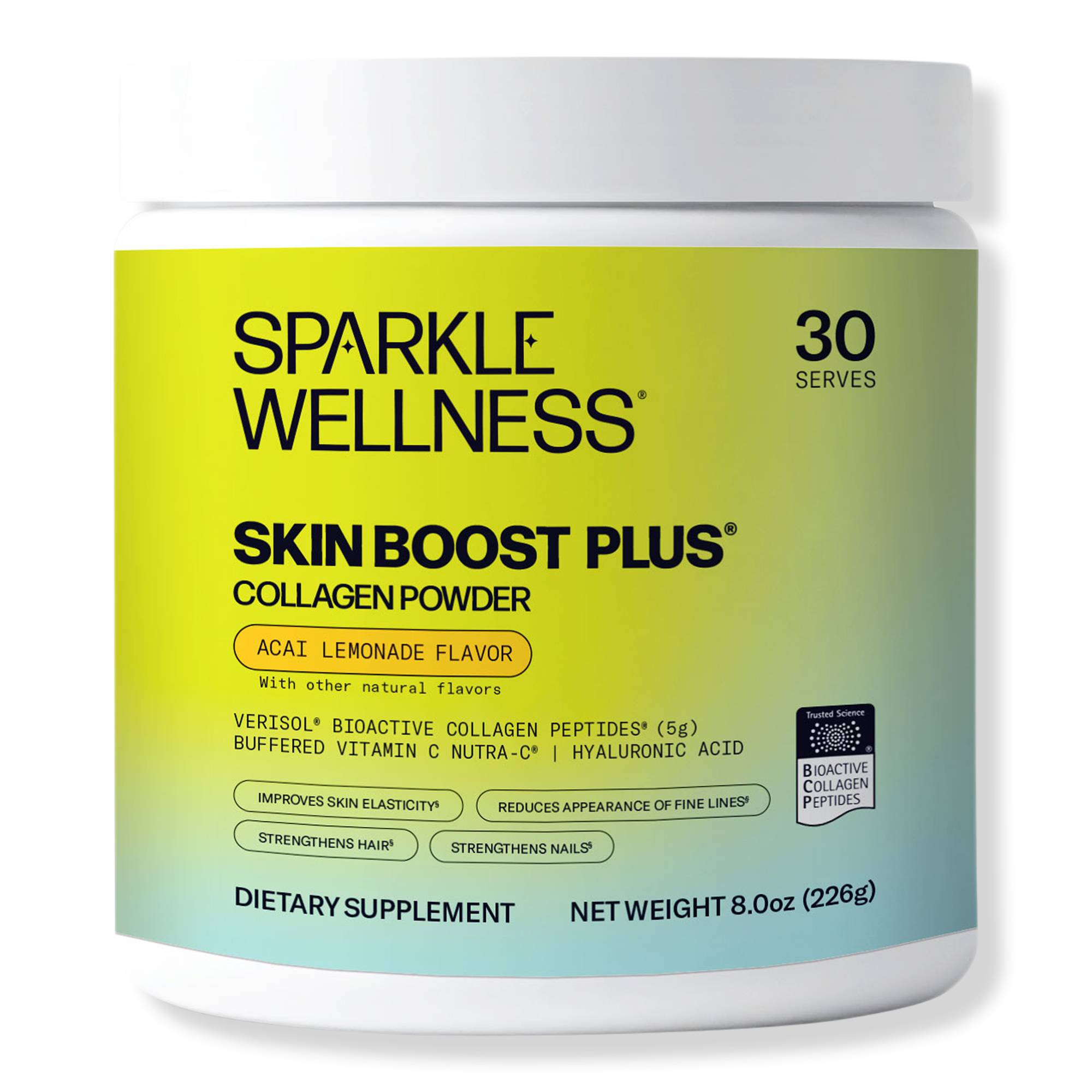 Skin Boost Plus Verisol Bioactive Collagen Peptides - Acai Lemonade