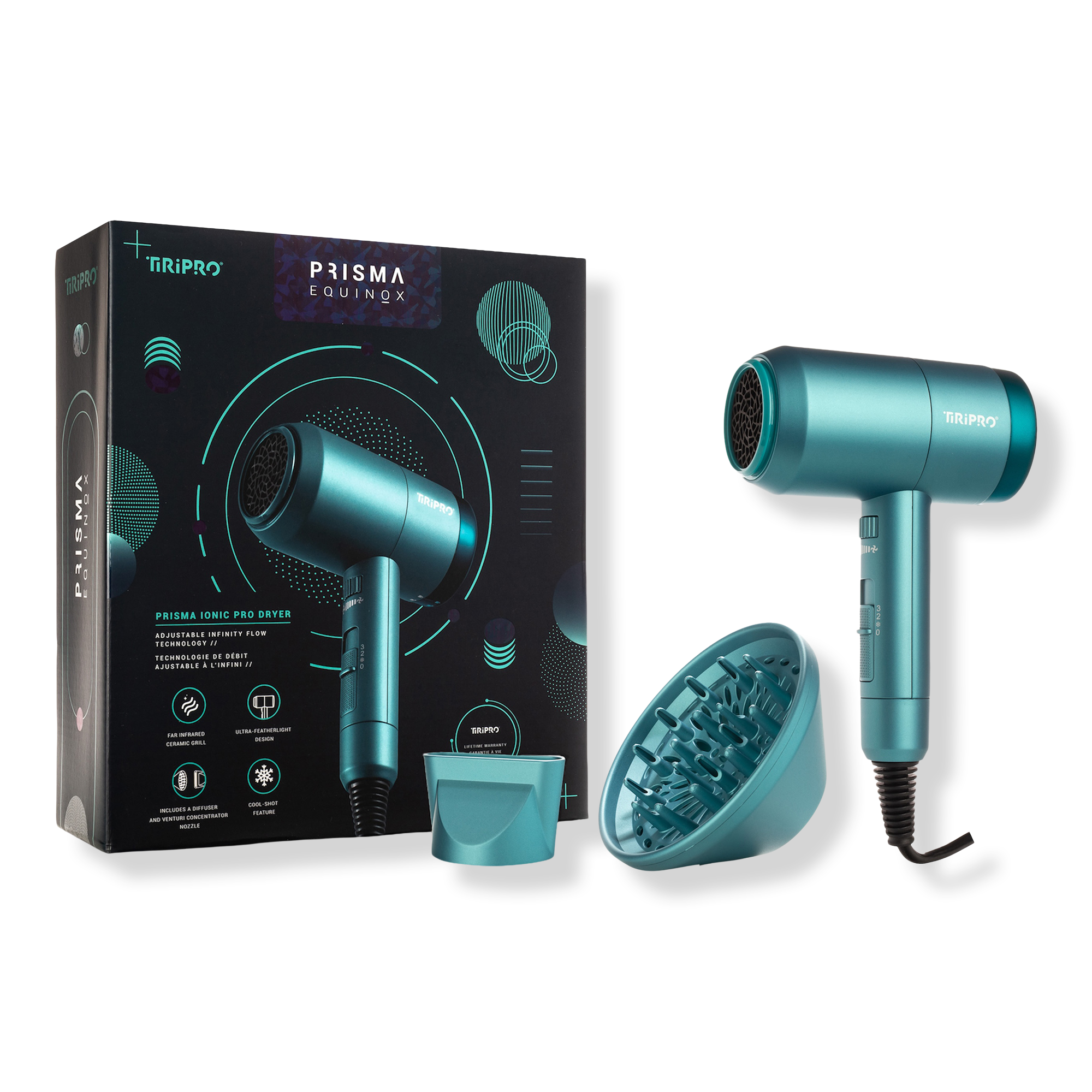 Tiri Pro Prisma Pro Infinity Flow Ionic Dryer with Far-Infrared Ceramic