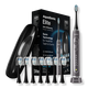 Charcoal Elite Rechargeable Electric Toothbrush with 8 Brush Heads & Travel Case 