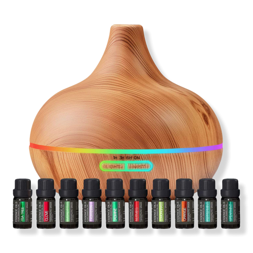 Ultrasonic Aromatherapy Home Diffuser with 10 Essential Oils Set
