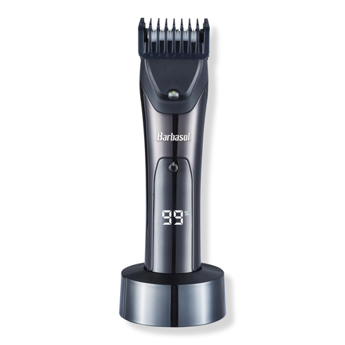 Rechargeable LCD Beard Trimmer with Ceramic Blade and LED Light