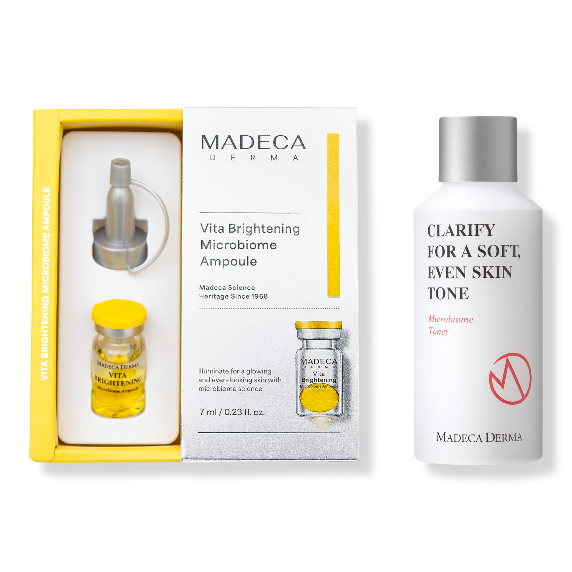 Madeca Derma Vita Brightening Microbiome Ampoule + Microbiome Toner Set