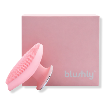 Blushly - Pink Marble Palm Silicone Sonic Face & Body Brush with