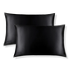 Black Jade Silk Standard Pillowcase Set 