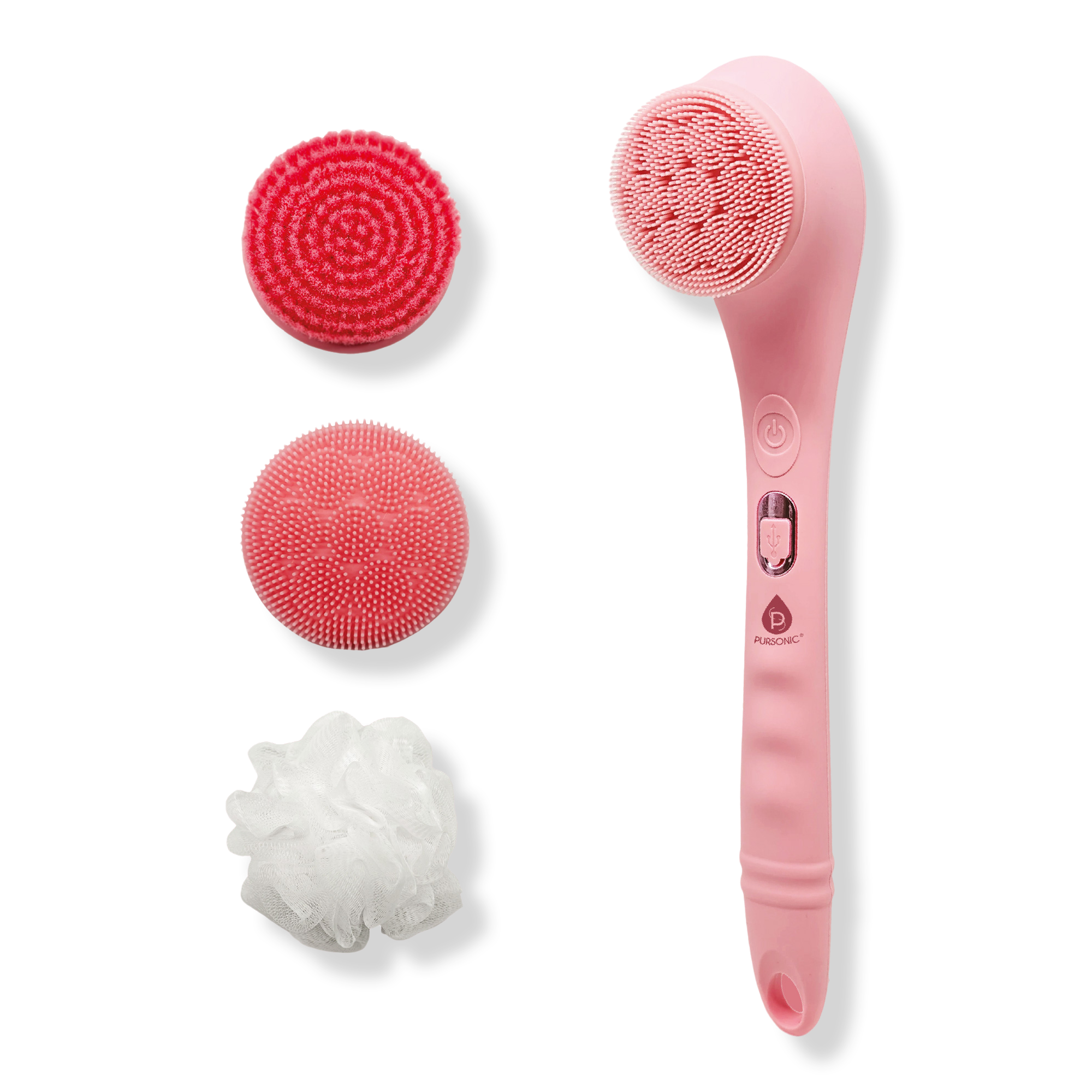 PURSONIC Rechargeable Waterproof Silicone Bath Brush
