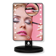 Black LED Lighted Vanity Makeup Mirror 