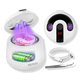 White MS202B Cordless Ultrasonic Retainer & Jewelry Cleaning Pod with Digital Timer 