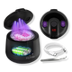 Black MS202B Cordless Ultrasonic Retainer & Jewelry Cleaning Pod with Digital Timer 