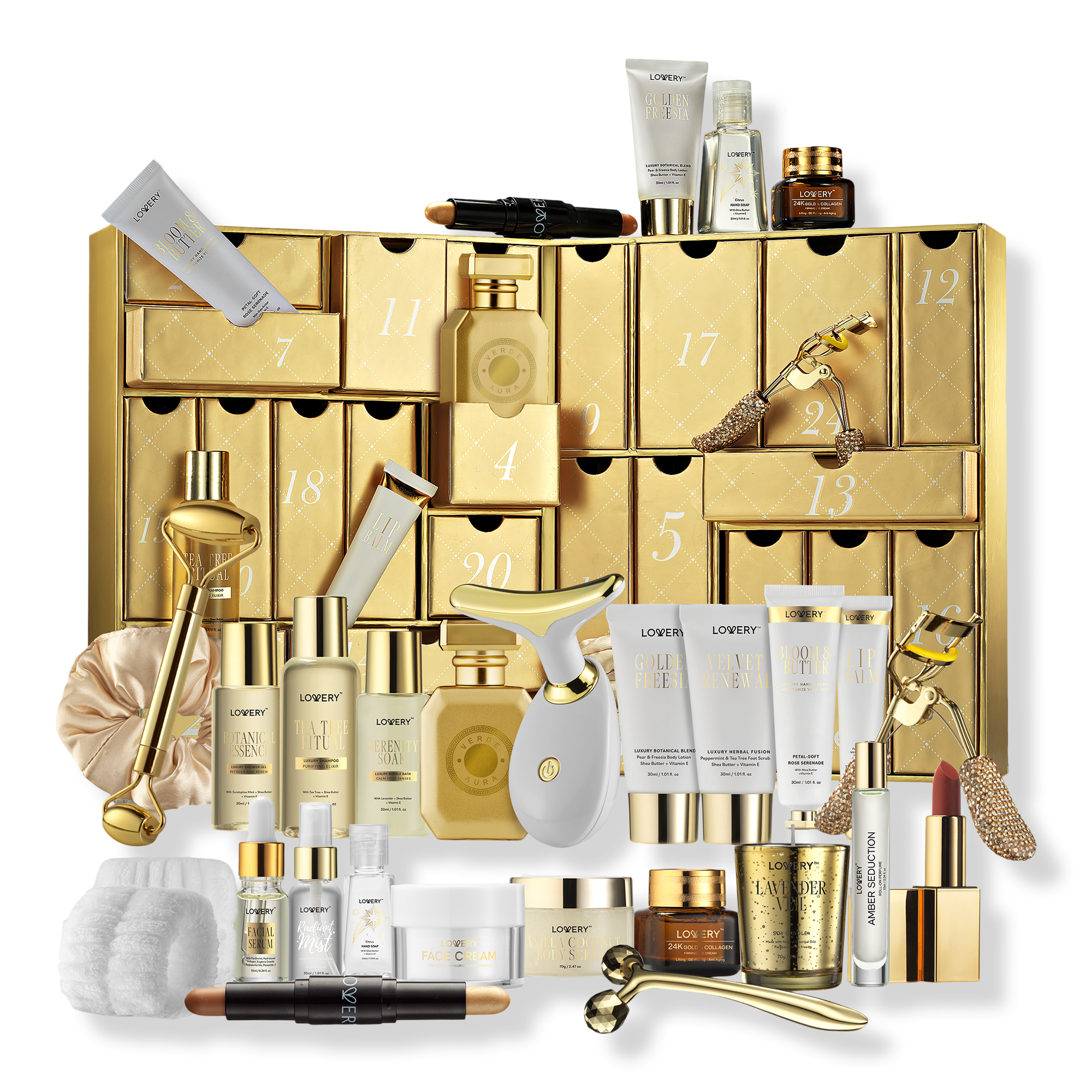 Lovery Limited-Edition Advent Calendar Beauty and Skincare Luxury Gift Set