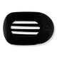 Jet Black Tiny Flat Round Hair Clip 