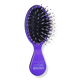 Purple Mini Chrome Boar Bristle Hair Brush 