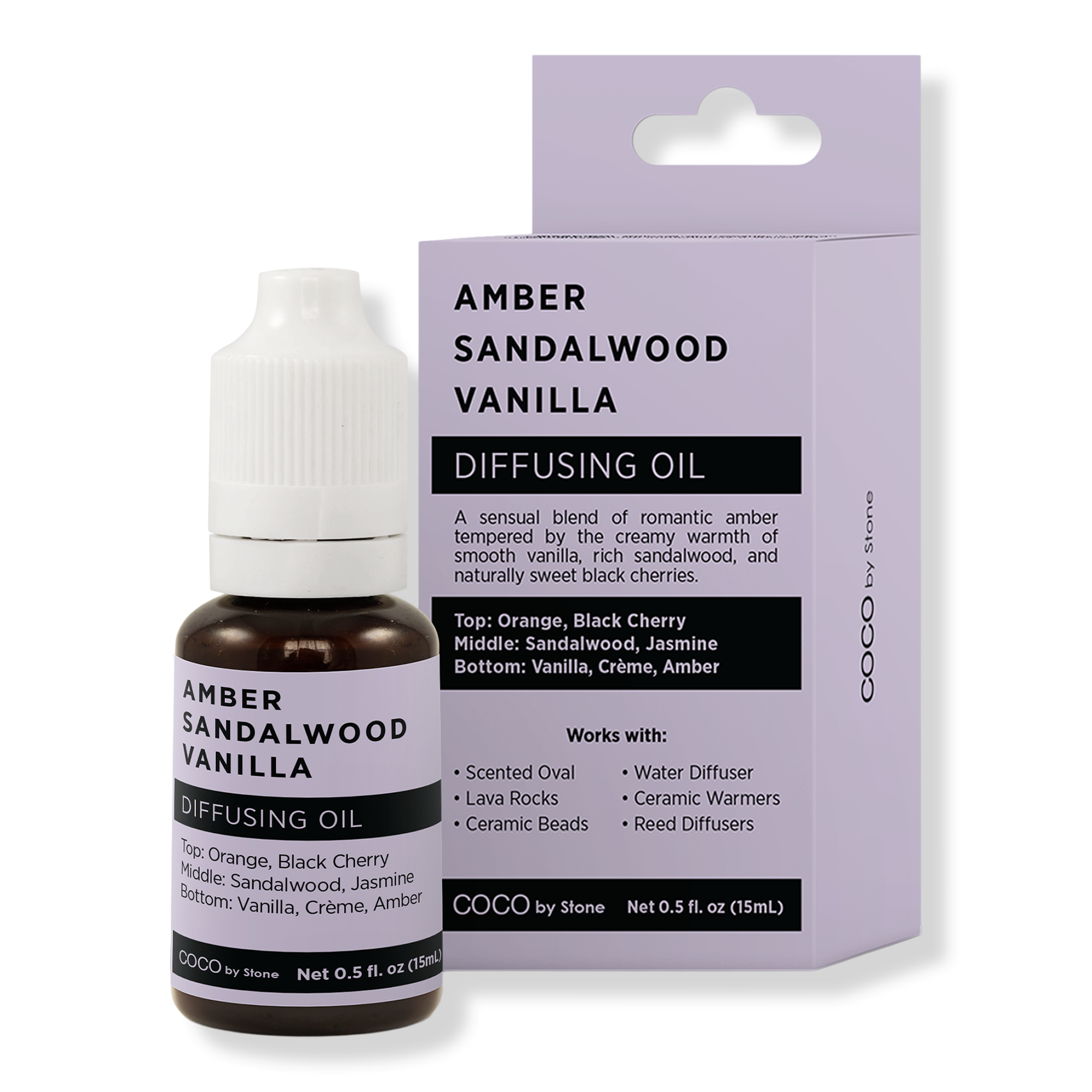 COCO by Stone Amber Sandalwood Vanilla Diffusing Oil