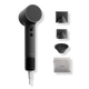 Black Air Pro High-Speed Hair Dryer + Bag + 3 Magnetic Nozzles 