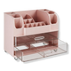 Pink Countertop Vanity Makeup Organizer 