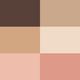 03 Earthy Box (with liquid lipstick) Mini Makeup Palette 