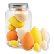 Yellow Makeup Sponge Applicator Set 