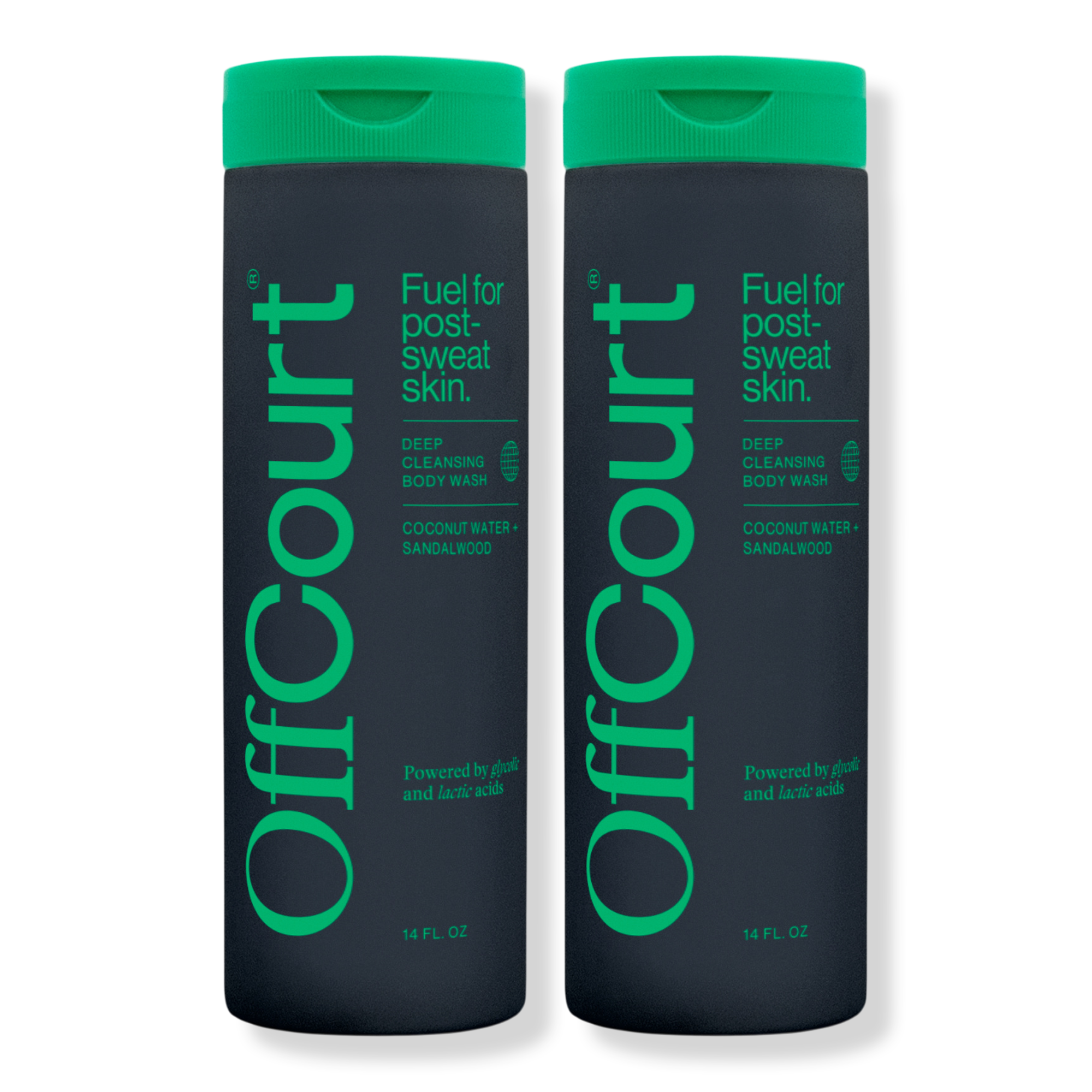OffCourt Coconut Water + Sandalwood Body Wash Duo Pack