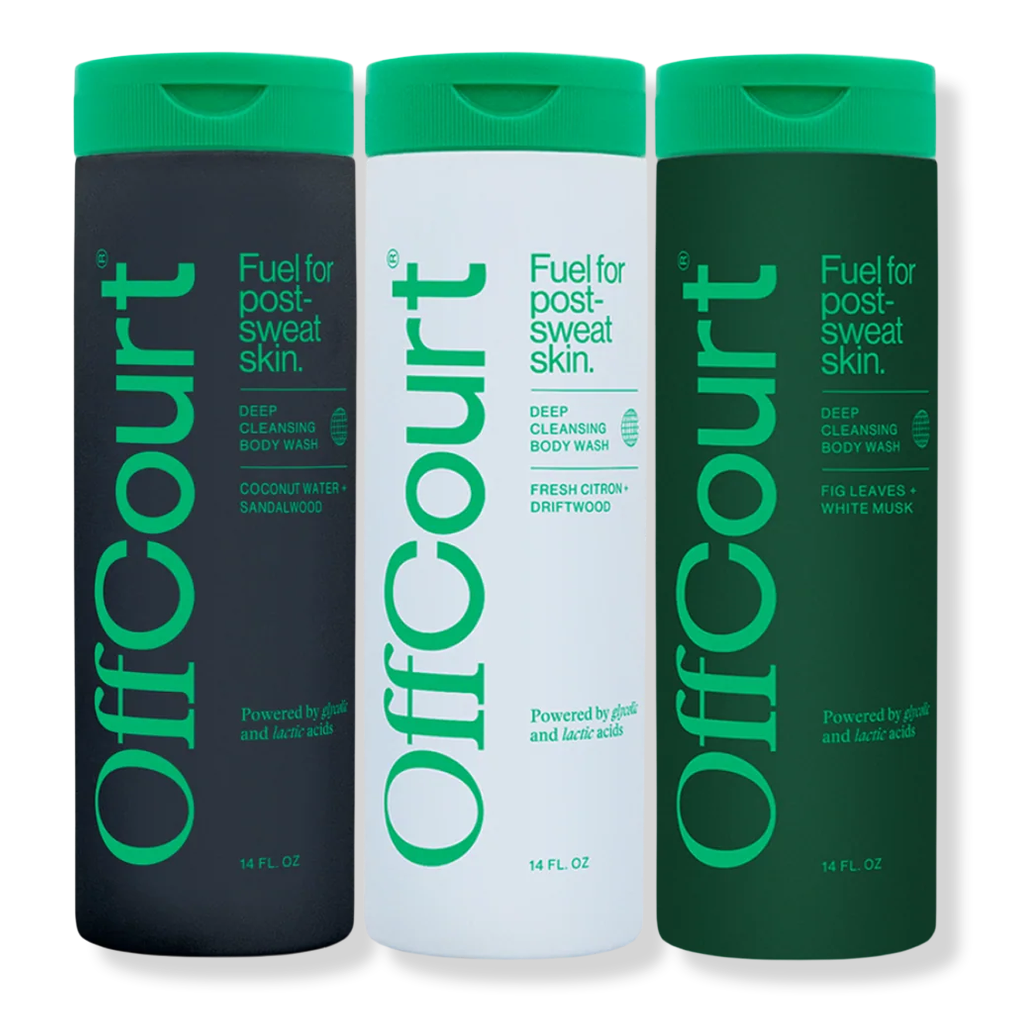 OffCourt Deep Cleansing Body Wash Trio Pack