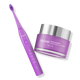 Fuchsia Purple DY156 Essential Electric Toothbrush + Nano-Hydroxyapatite Tooth Powder Bundle 