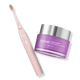 Pastel Pink DY156 Essential Electric Toothbrush + Nano-Hydroxyapatite Tooth Powder Bundle 
