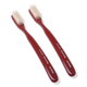 Red Vintage Natural Bristle Toothbrush 