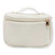 Cream Dublin Faux Leather Cosmetic Bag 