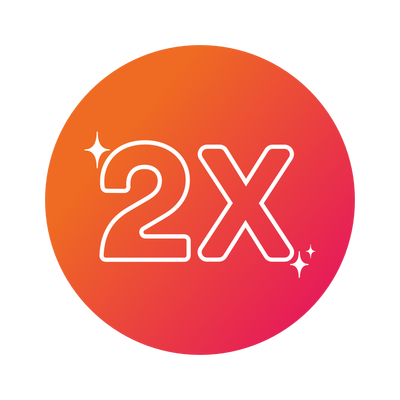 2X points on everything